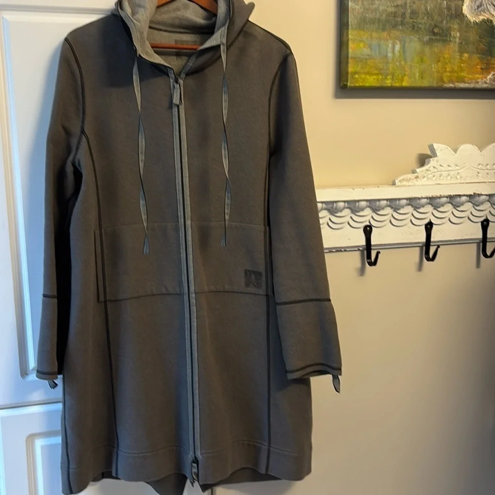 Annette Görtz German Designer Cotton-Viscose Sweater Coat Large - Picture 9 of 16